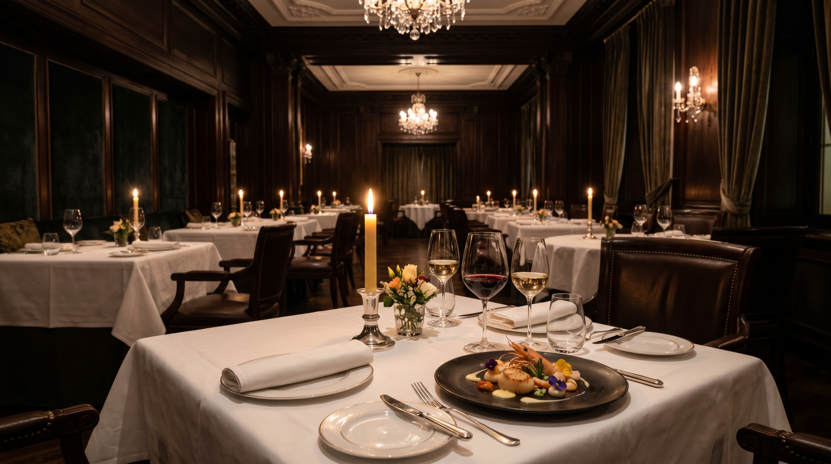 Fine dining restaurant at UK Boutique Resort